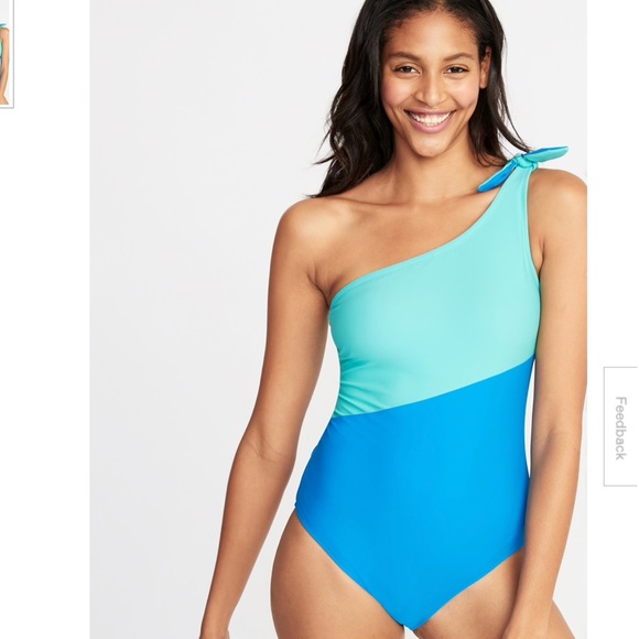 old navy one shoulder swimsuit